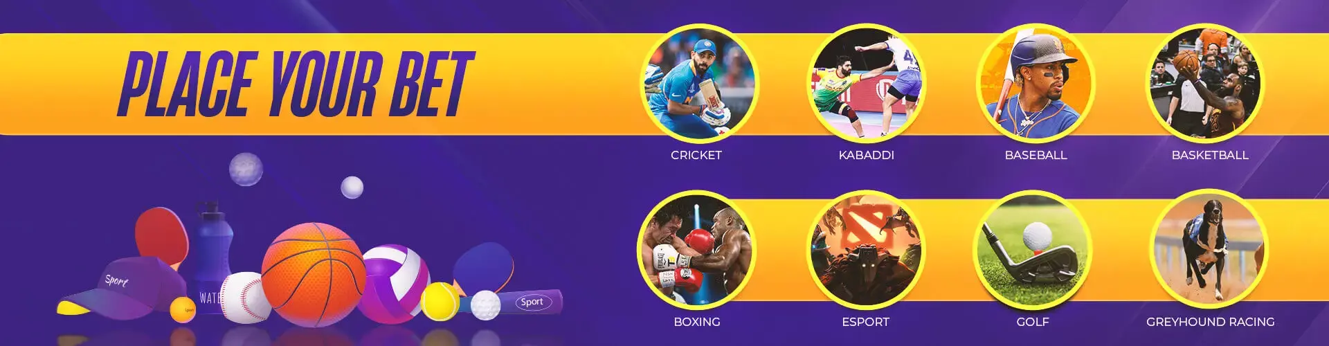 Aira331 wide sports selection including cricket, kabaddi, basketball and more